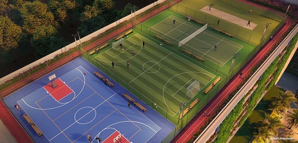 Futsal, Tennis & Pickleball Court at Lodha Divino